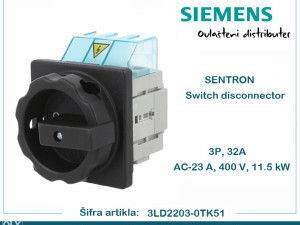 SIEMENS Grebenasta sklopka 3P 32A 11,5kW 3LD2203-0TK51