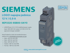 SIEMENS LOGO! napajanje 12V/0.9A 6EP3320-6SB00-0AY0