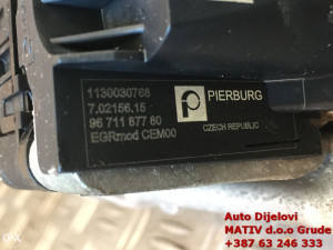 EGR ventil Peugeot Citroen 1,6 HDi 2010-17 9671187780