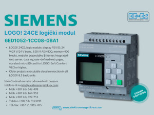 SIEMENS LOGO! KONTROLER-PLC 6ED1052-1CC08-0BA1 24CE