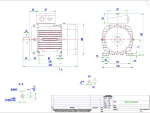 Trofazni elektromotor 0,37kW/1450 obrtaja