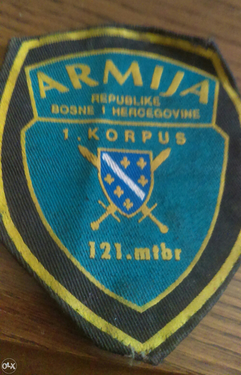 Amblemi ARBiH 1 Korpus 121 mtbr Brigada