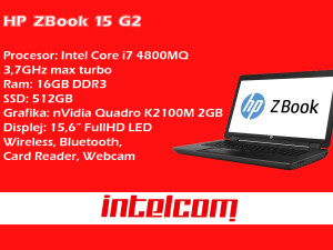 HP ZBook 15 G2 Core i7 4th gen. Quad Core