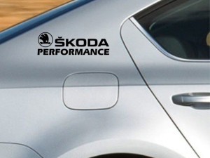 Auto naljepnica Skoda performance stiker stikeri