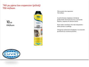 TKK Poliuretanska pjena 750 ml, nisko ekspandirajuća