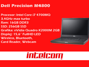 Dell Precision M4800 Core i7 4th gen.