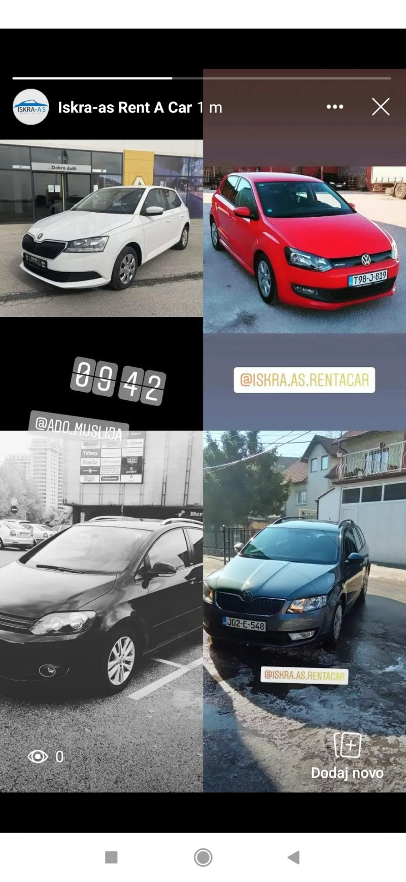 Rent a car Tuzla Iskraas Iznajmljivanje vozila, motora, bicikala