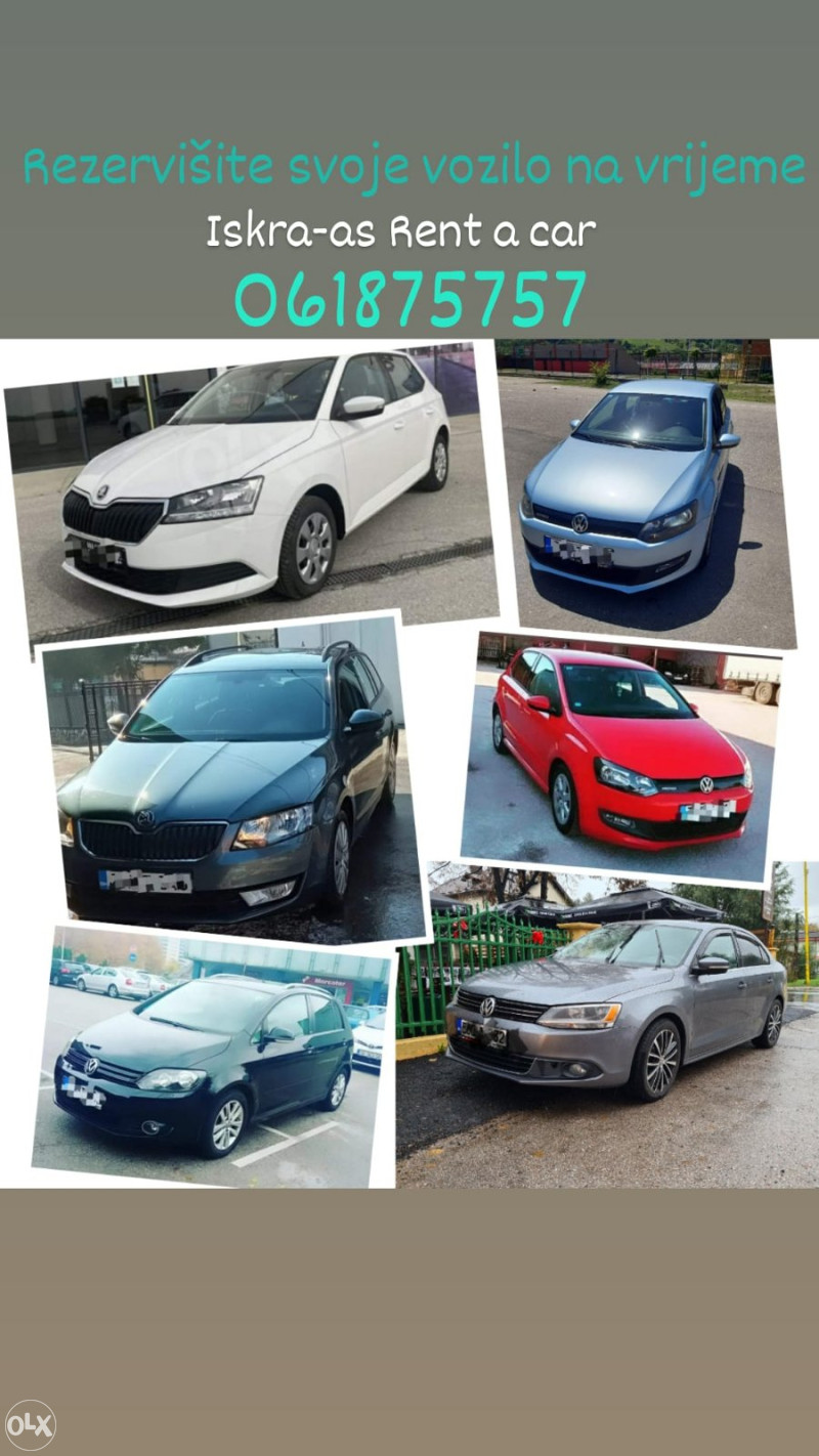 Rent a car Tuzla Iskraas Iznajmljivanje vozila, motora, bicikala
