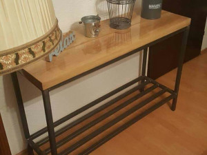 Konzolni stol hrast industrijski stil