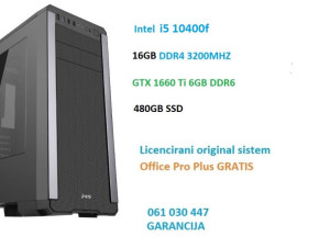I5 10400F gtx 1660 TI 16/480 GAMING PC 1660Ti 6GB GAMER