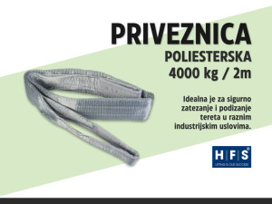 Poliesterska privezica (gurtna) 4t - 2m