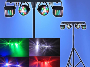 Spot Disko 4x na stalku Party BAR LED