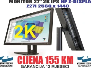 HP MONITOR 27"  IPS 2K 2560x1440  Z27i