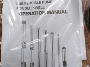 Potopna dubinska pumpa Dongyin 0.55kw potapajuća pumpa