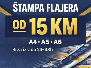 Štampa flajera i letaka A4 A5 A6 | od 15 KM