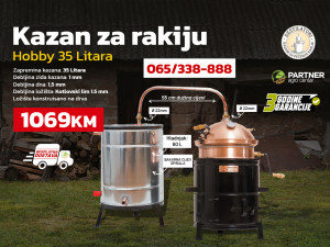 Kazan za rakiju sa spiralom HOBBY 35L Subotica