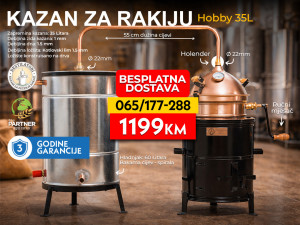 Kazan kotao destilator pecara za rakiju HOBBY 35L Subotica
