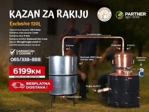 Kazan za rakiju sa kilerom EXCLUSIVE 120 L Subotica
