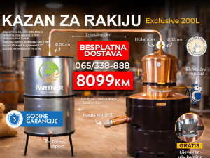 Kazan za rakiju sa kilerom EXCLUSIVE 200 L Subotica