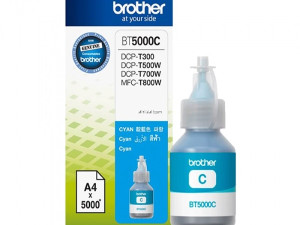 Tinta za BROTHER, BT5000C, za T300/T500W/T700W, cijan