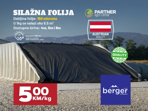 Folija najlon za silažu silažni crna crni UV Berger Austrija