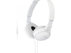 SONY Naglavne slušalice MDR-ZX110AP S MIKROFONOM bijele