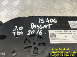 Instrument sat VW Passat B8 2,0 TDI 2016. DSG