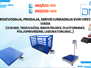 Industrijske i trgovačke vage, poljoprivreda - prodaja