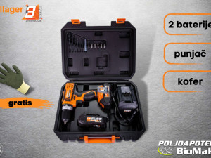SET//Aku bušilica odvijač Villager FUSE VLN 3220 (2BSC)
