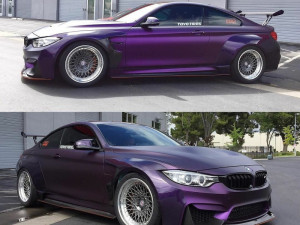 CFS Auto folije-Ljubicasta mat KPMF Purple/Black