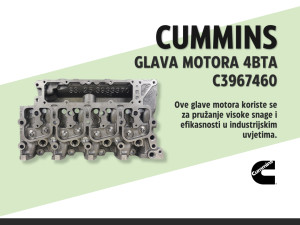 Cummins 4BTA glava motora C3967460