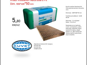 Knauf Insulation Naturboard fit 50 mm, kamena vuna