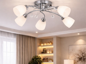 Moderni plafonski luster sa 5 grla