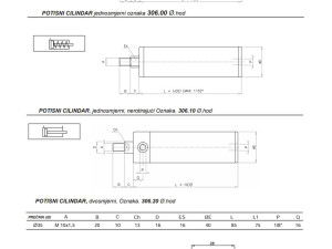 Pneumatski Cilindar - POTISNI