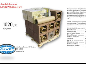 Schiedel dimnjak 200 / 8 metara, garancija 10 godina