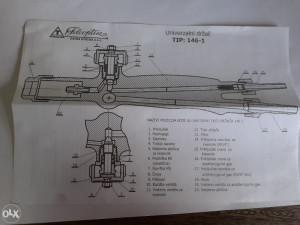 Teleoptik rukohvat univerzalni 146.1