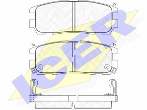 PLOČICE ZADNJE OPEL FRONTERA, ISUZU TROOPER
