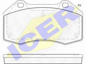 PLOČICE PREDNJE VW T4 90-03, VW SHARAN 00-10 (sa kab)