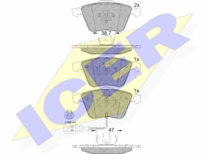 PLOČICE PREDNJE ZADNJE CITROEN DS3 11-, JAGUAR 97-05