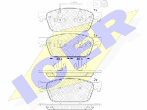 PLOČICE PREDNJE BMW 5 F074, F10 09-13, 6 F12, 7