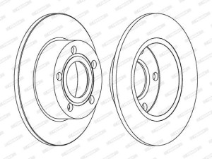 DISK ZADNJI AUDI A6 97-05 par