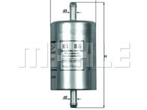 Filter goriva a6/bmw 5,6,7/ax/astra,calibra,corsa,kadett,omega -Mahle