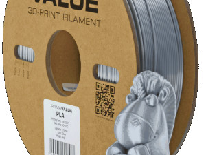 3D PLA+ Printer Filament PrimaValue 1,75mm 1kg Silver