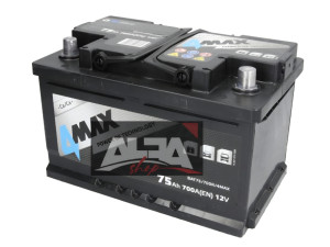 Akumulator 75 ah 4max 2 god garancije razne amperaze