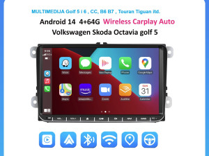 VW Android 4GB RAM   Multimedija 9"   Passat B6 B7,GOLF 5 ,6