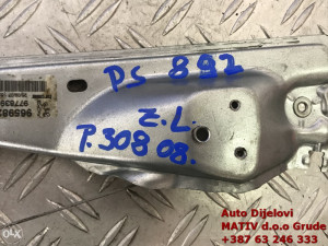 Podizač stakla ZADNJI LIJEVI Peugeot 308 2008-13