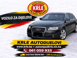 AUDI A6 3.0 TDI AUTOMATIK 2006 DIJELOVI KRLE AUTOOTPAD AUTO OTPAD