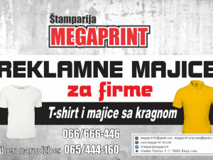 MAJICE REKLAMNE ZA FIRME, sa reklamom ili slikom