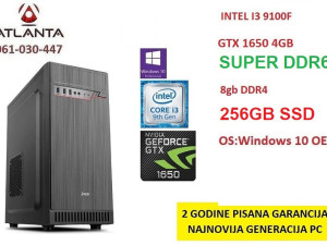 gaming pc i3 10100f gtx 1660 super 8gb ddr4 256gb ssd