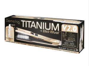 Demeliss Pegla za kosu na paru i eliksir Titanium V2.0